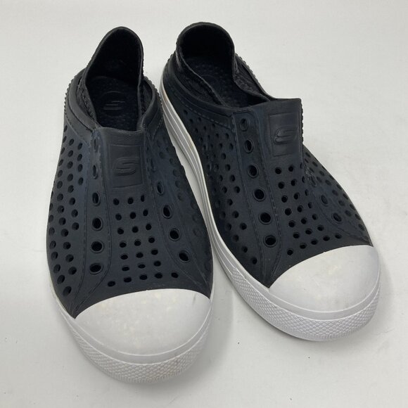 SKECHERS FOAMIES Guzman Steps Aqua Surge Black Little Kids Sz 1 Water Play NWOT - Picture 1 of 10